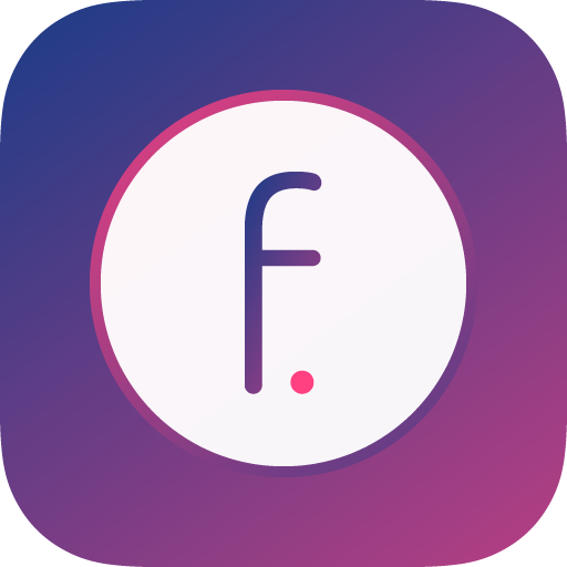 Icon displaying a prominent f logo